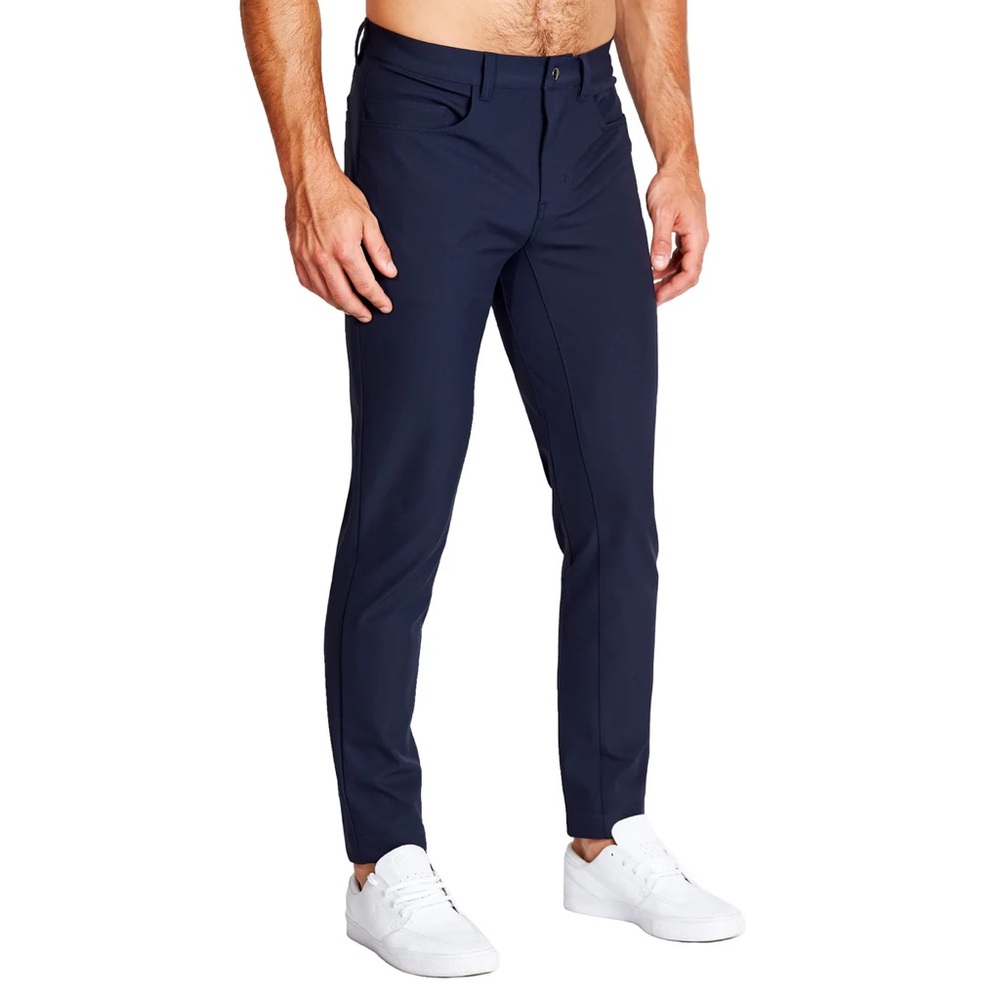 State and Liberty Athletic Fit Stretch Tech Chino - Navy Blue (33 waist / 30 L)